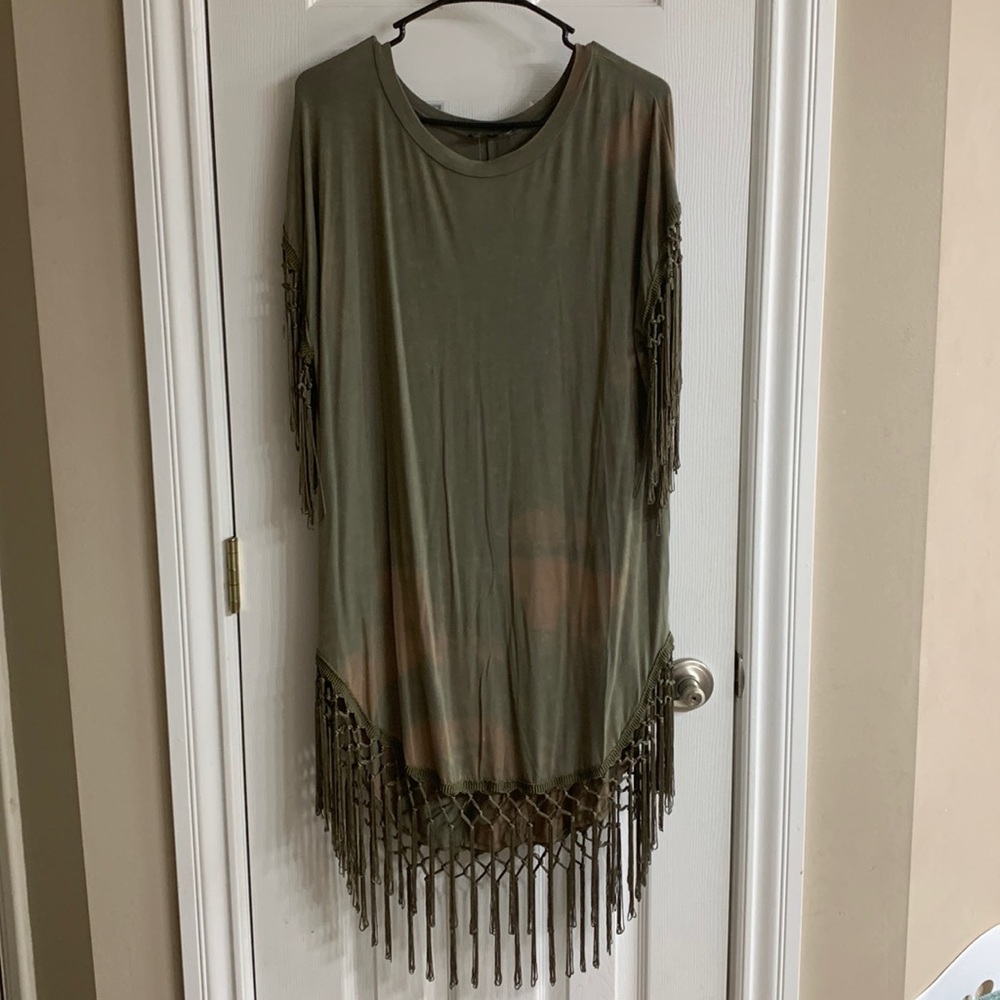 Olive green dress